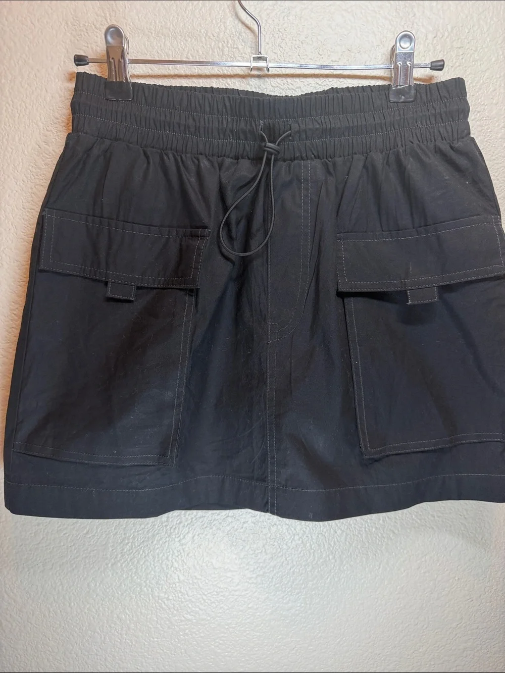 wild fable Black Mini Skirt with Cargo Pockets